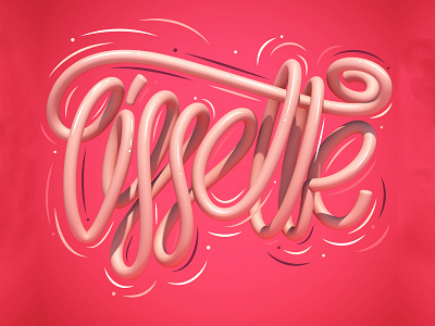 Lissette 3d 3d art erikdgmx graphic design lettering letters style type typedesign typography