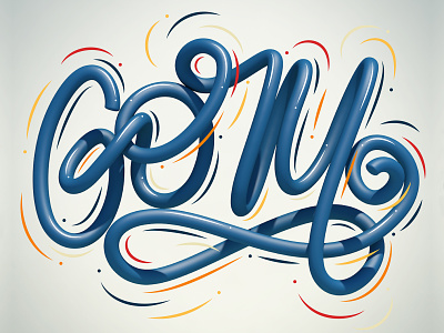 Gory 3d 3d art design erikdgmx illustration lettering lettermark letters type typography