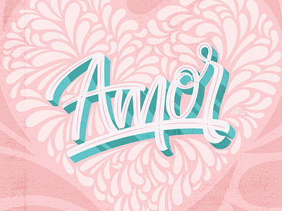 Amor / Love lettering design erikdgmx illustrator lettering letters love scriptfont type typography vector art