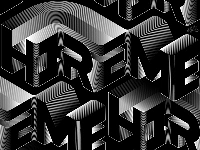 Hire me design erikdgmx graphic design illustrator isometric isometric art lettering letters pattern vector