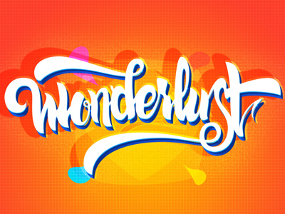 Wonderlust lettering design erikdgmx graphicdesign handmadefont letras lettering letters wonderlust