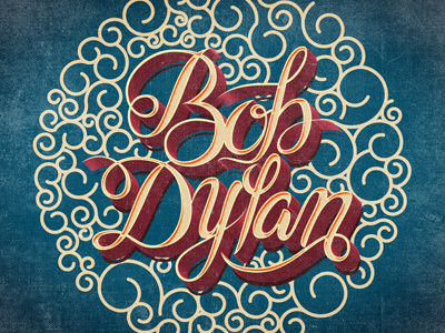 Bob Dylan Lettering Tribute bob dylan erikdgmx graphic design lettering letters music rock and roll tribute