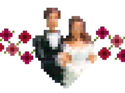 Pixel wedding concept erikdgmx illustration pixel pixel art vector wedding