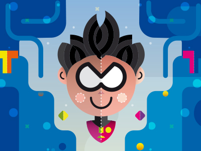 Teen Titans / Robin cartoon character erikdgmx illustration illustrator robin super heroes teen titans vector