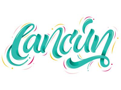 Snapchat geofilter / Cancún beach cancún city erikdgmx geofilter lettering letters ligatures mexico snapchat style