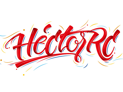 Hector // Lettering names design erikdgmx handlettering hector illustrator lettering name vector