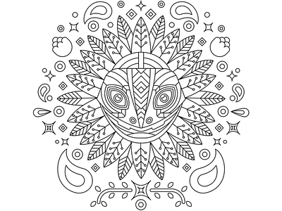 Alebrijes - Coloring Book 10/10 alebrije book book app coloring book erikdgmx illustration illustrator linestyle mexico vector