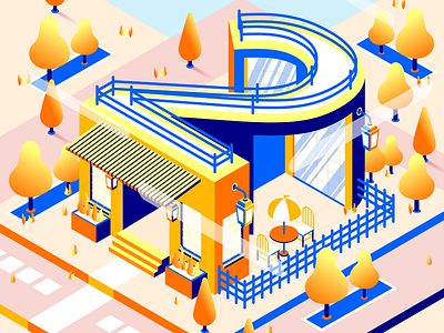 36 Days Of Type // Number 2 36 days of type city design erikdgmx graphic design illustration illustrator isometric isometric design numbers vector