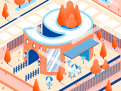 36 Days Of Type // Number 9 36 days of type city design erikdgmx graphic design illustration illustrator isometric isometric design mexico style vector