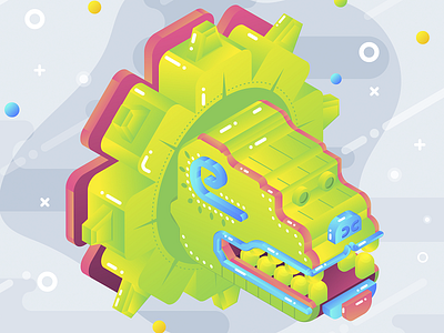 Quetzalcoatl isometric