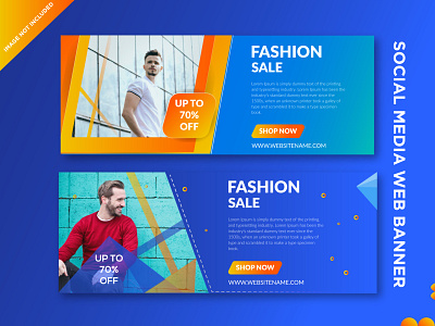 WEB BANNERS For Fashion website
