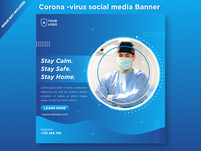 Corona virus (Covid19) Social Media Post Design banner design brand identity branding concept design illustration instagram post modern vector web banner