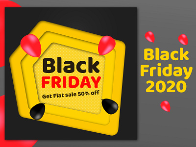 Black Friday Sale 2020 - Instagram Post Design banner ads banner design black friday sale branding concept elegant facebook ad gradient illustration instagram post minimal modern modern design poster design social media design social media template typography vector web banner web design agency