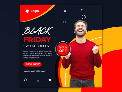 Black Friday Sale 2020 - Instagram Post Design 2020 trends advertising banner black friday 2020 black friday sale branding branding and identity branding design concept creative design elegant facebook ad gradient illustration instagram post modern design social media design social media post design typography vector web banner