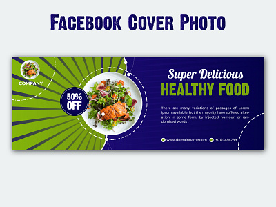 Food Facebook cover photo | Facebook Ads | Post Design