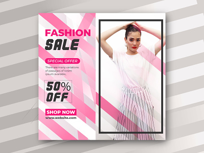 Fashion Sale Social Media Banner - Instagram Fashion Sale Post