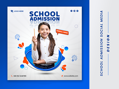 School Admission | Social Media Banner | Instagram Ads