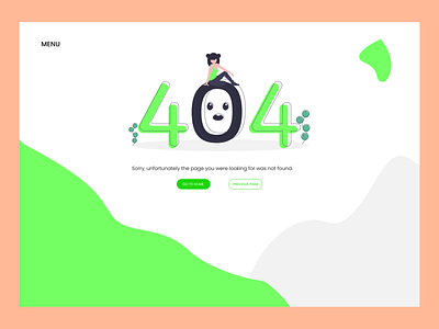 404 LANDING PAGE by Techrud 404 error 404 page design figma techrud ui web designer webdesign