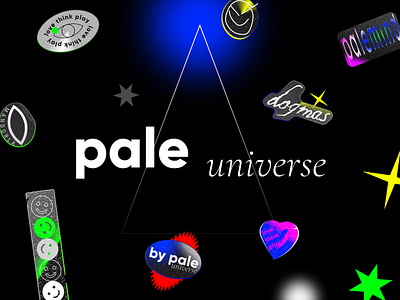 pale / brand identity branding futuristic identity logo logotype stickers