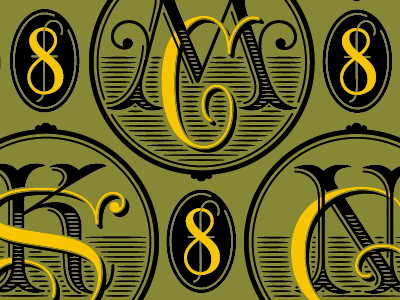 monogrammin’ lettering typography victorian