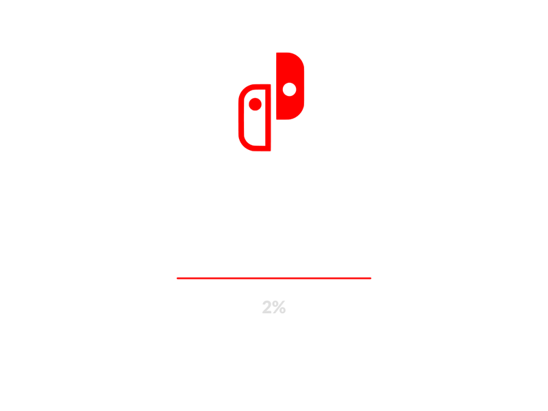 Nintendo Switch Progress Bar after effects animation dailyui design flat loading nintendo progress bar switch ui ux web
