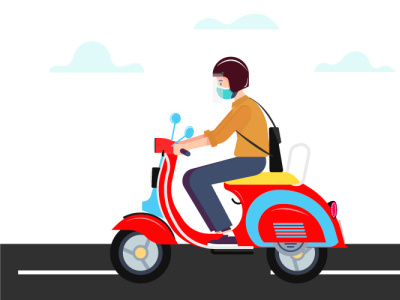 Scooter Boy design illustration illustrator vector