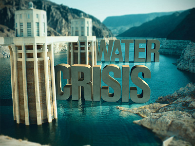 Editorial Art 2 3d c4d cinema 4d editorial art modeling photo manipulation type typography water