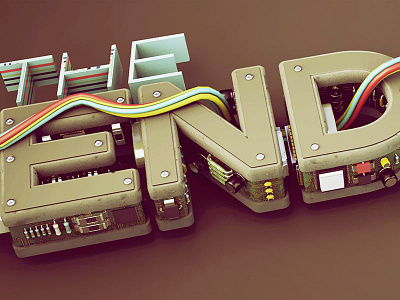 Eow 3d cinema 4d circuitboard circuits editorial maxon tech typography wires