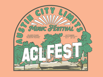 ACL Fest Design festival illustration