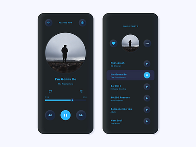 MusicLife - App for music 2.0 dark dark ui design design inspiration mobile mobile app mobile design mobile ui music userinterface userinterfacedesign userinterfaces
