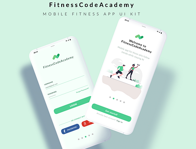 Fitness App design fitness fitness app inspiration light mobile design mobile ui mockup modern neumorphism ui ux