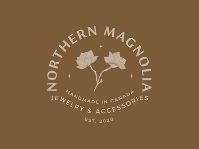 Northern Magnolia Primary Logo accessories branding design identity illustration illustrator jewelry logo typography