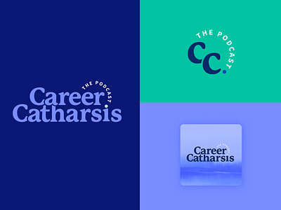 Career Catharsis Logo Set + Podcast Artwork branding design illustration illustrator logo podcast typography