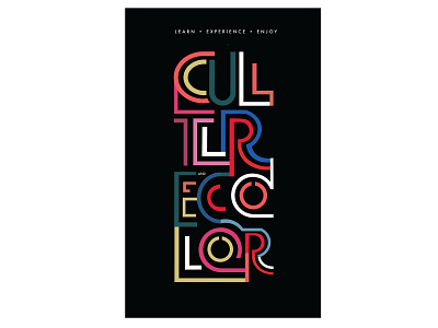 Culture & Color art exhibition branding design festival poster illustration typography