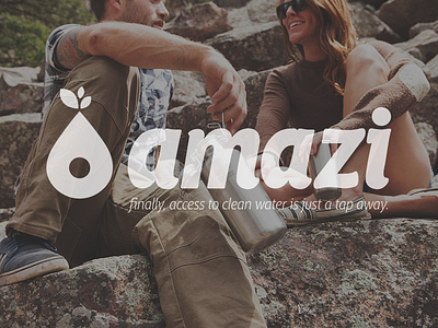 Amazi custom type logo