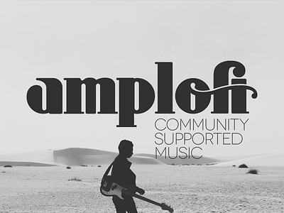 Amplofi branding concept logo