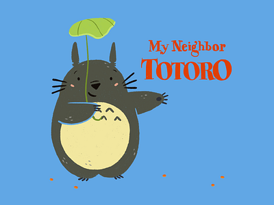 My Neighbor Totoro animation blue characterdesign cute digitalart illustration ipadpro movie my neighbor totoro procreate studio ghibli