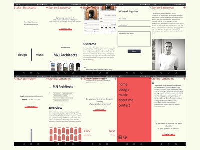 Portfolio mobile animation architecture bigimages branding design icon lines menuconcept minimal mobile