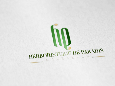 Logo Herboristerie branding design illustration logo typography