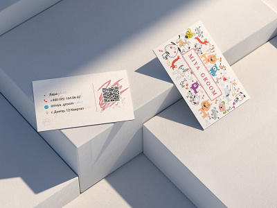 Business card for a groomer branding design graphic design illustration ui
