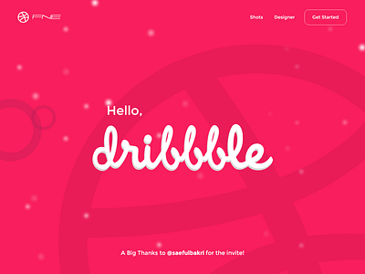 Welcome Page Dribbble