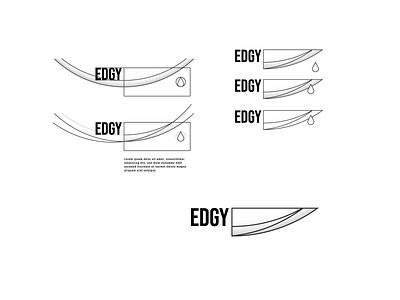 Edgy Case Study branding drawing graphic design knife logo sharp sharpening typography vector