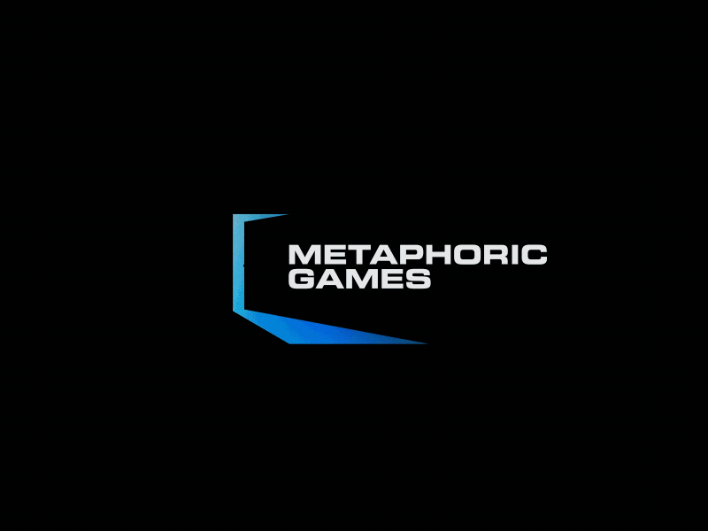 Metaphoric Games Logo animation ae after effects animated logo animated type animation custom logo animation freelance logo animator gaming logo gaming logo animation gif motion design motion graphics professional logo animation video games