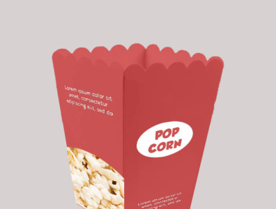 Custom Popcorn Boxes by williamson on Dribbble