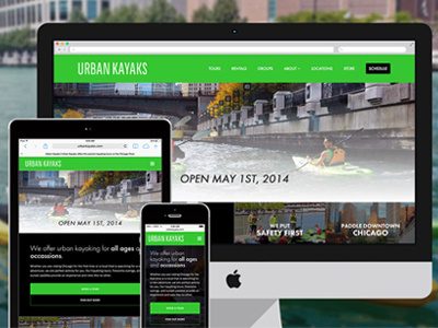 Urban Kayaks design development ecommerce shopify