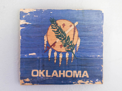 Oklahoma Flag Gel Transfer