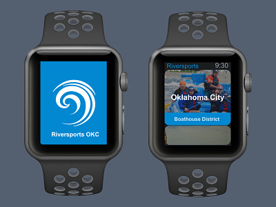 Riversport OKC - Apple Watch App app apple watch ui ux