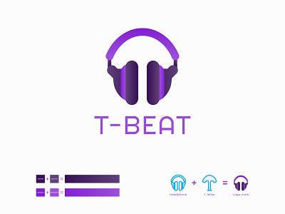 T - BEAT logo design 3d adobe illustrator animation application art artwork branding dailylogochallenge dailylogochallenge9 design icon illustration logo minimal sketch t beat ui ux vector web