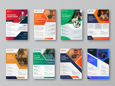 Clean modern corporate flyer -Corporate Business Flyer bundle