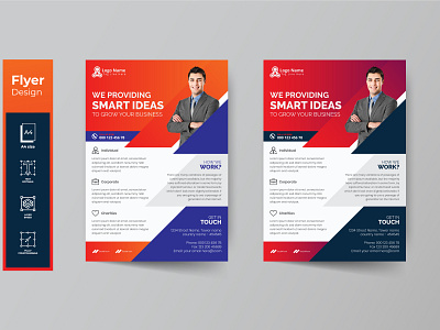 Corporate Business flyer Design template a4 flyer abstract agency brandidentity branding business flyer clean company concept corporate flyer design flyer flyer design flyer template minimal minimal flyer modern flyer print ready flyer vector web